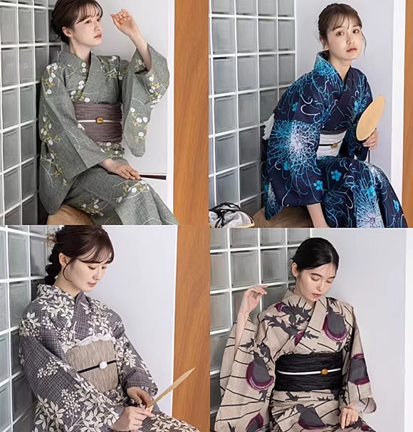 Women Formal Wear Photoshoot - Kadınlar için Japon Kimonosu / Yukata,