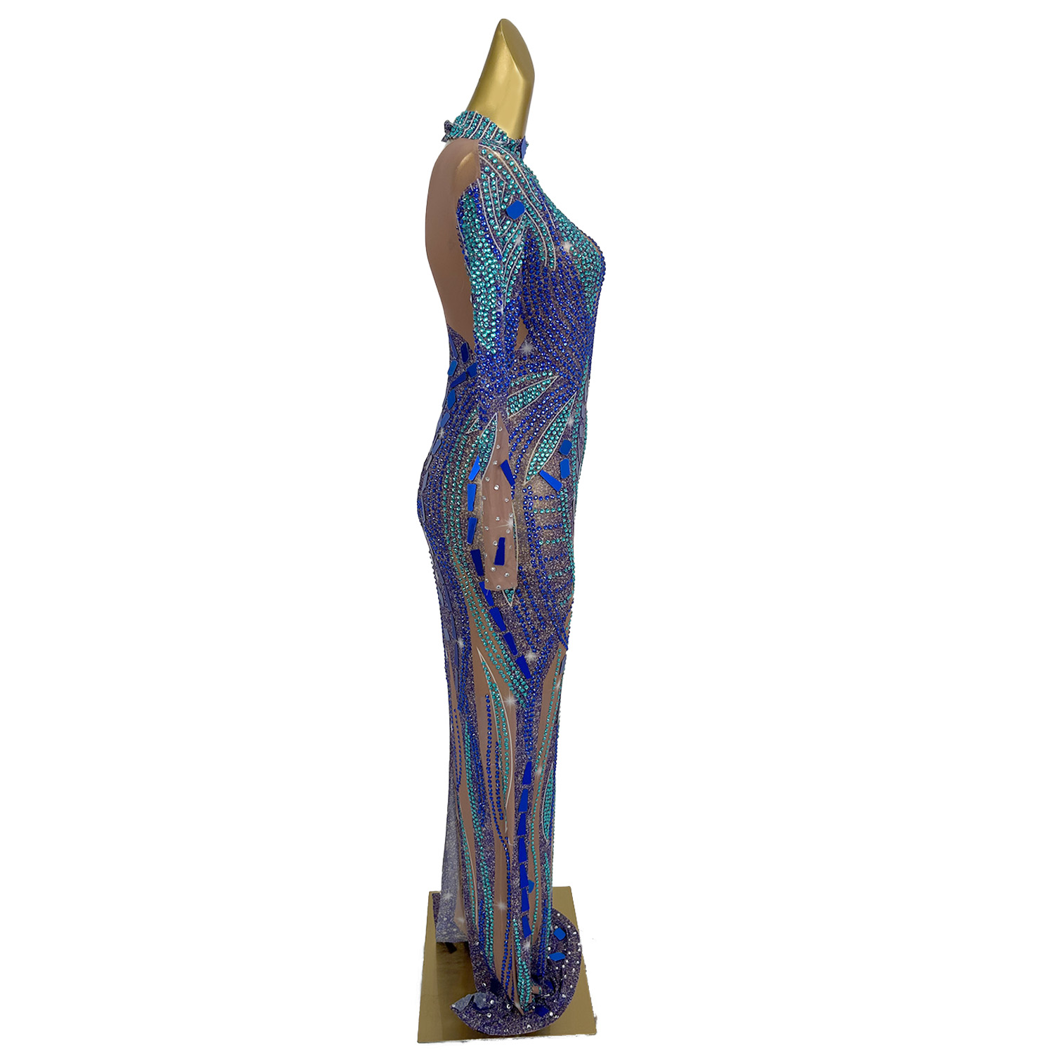 Resmi Couture Sparkly Rhinesto - Women Formal Wear Photoshoot incelemesi ve fiyatı