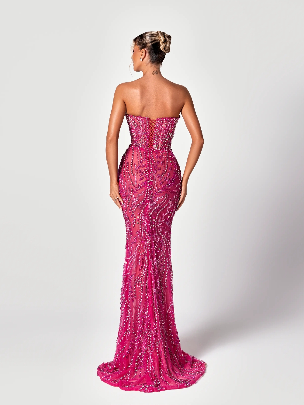 Fuşya Kesim Tatlı Abiye Elbise - Formal Gala Wear Women incelemesi ve fiyatı