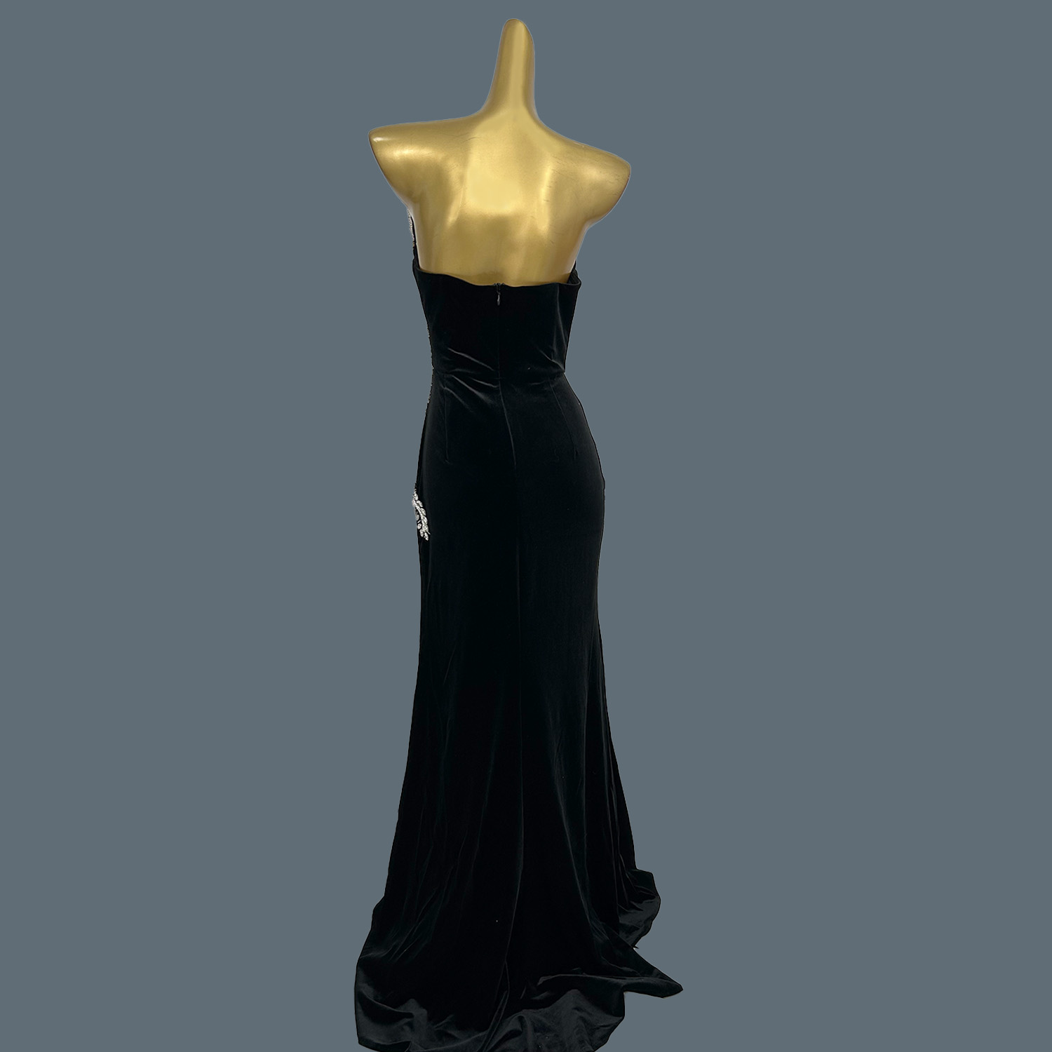 Siyah Kadife Yere Kadar Elbise - Women Formal Wear Photoshoot incelemesi ve fiyatı