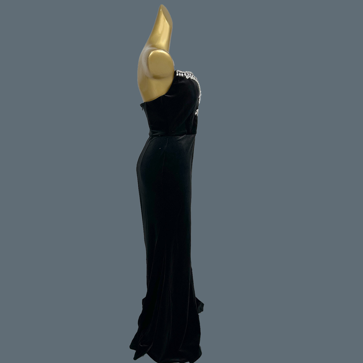 Siyah Kadife Yere Kadar Elbise - Women Formal Wear Photoshoot incelemesi ve fiyatı