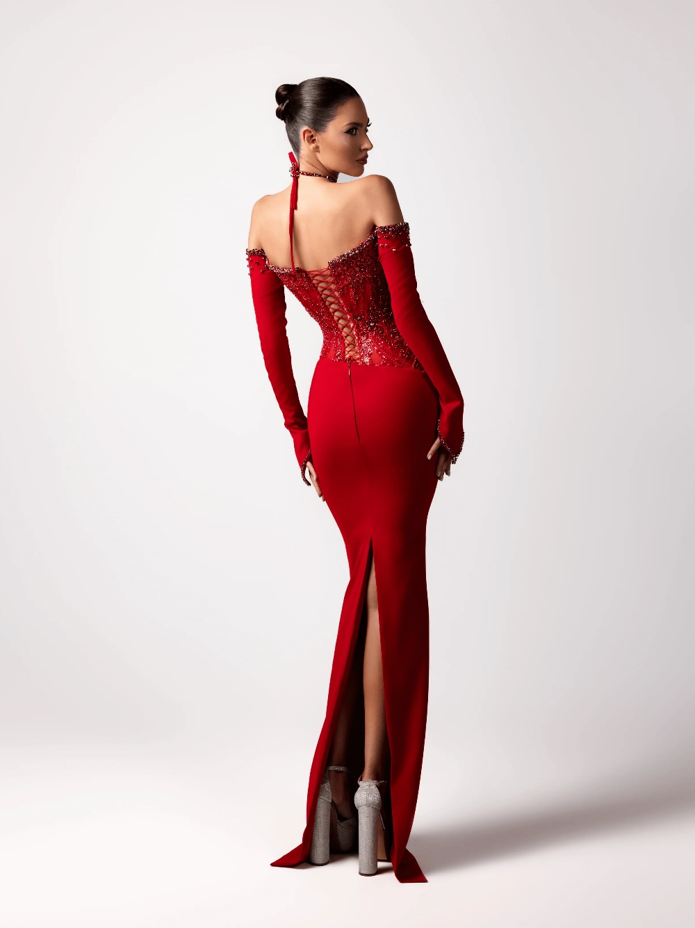 Kırmızı Seksi Halter Abiye Yen - Formal Gala Wear Women incelemesi ve fiyatı