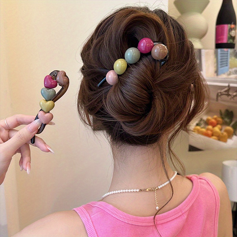 1 adet zarif kalp şeklinde saç - Formal Wear Hairstyles For Women incelemesi ve fiyatı